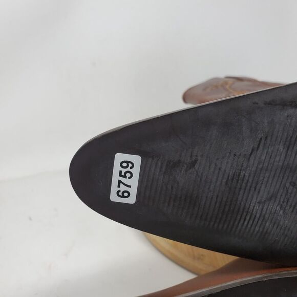 Matisse Boots Womens 9.5 Tall Brown‎ Leather Tooled Flower Western Boho Shoes - Picture 12 of 12